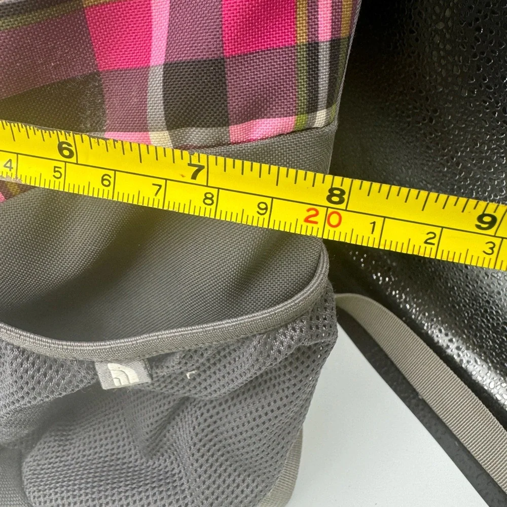 The NORTH FACE Pink/Gray Plaid Backpack Laptop Bag Back To School College Preppy